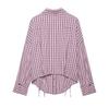 Spring 2026 Women's Versatile Plaid Shirt: Casual, Multi-Wear, Street Style Top