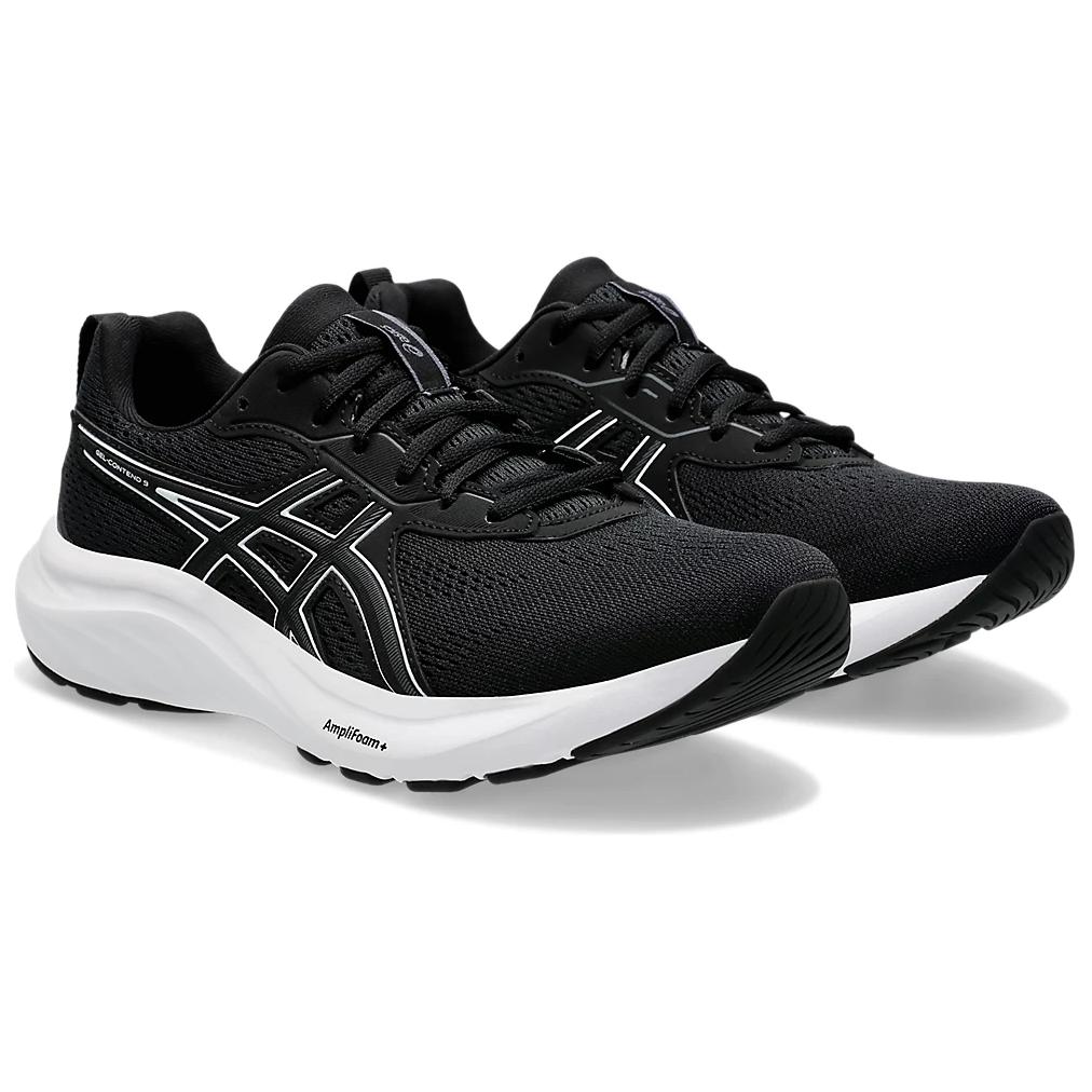Asics Gel Contend 9 Wide Black White Women Sneakers 1012B678-002