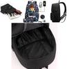 Stylish Roblox Anti-theft Usb Charge Backpack With Durable Design And Pen Case Set