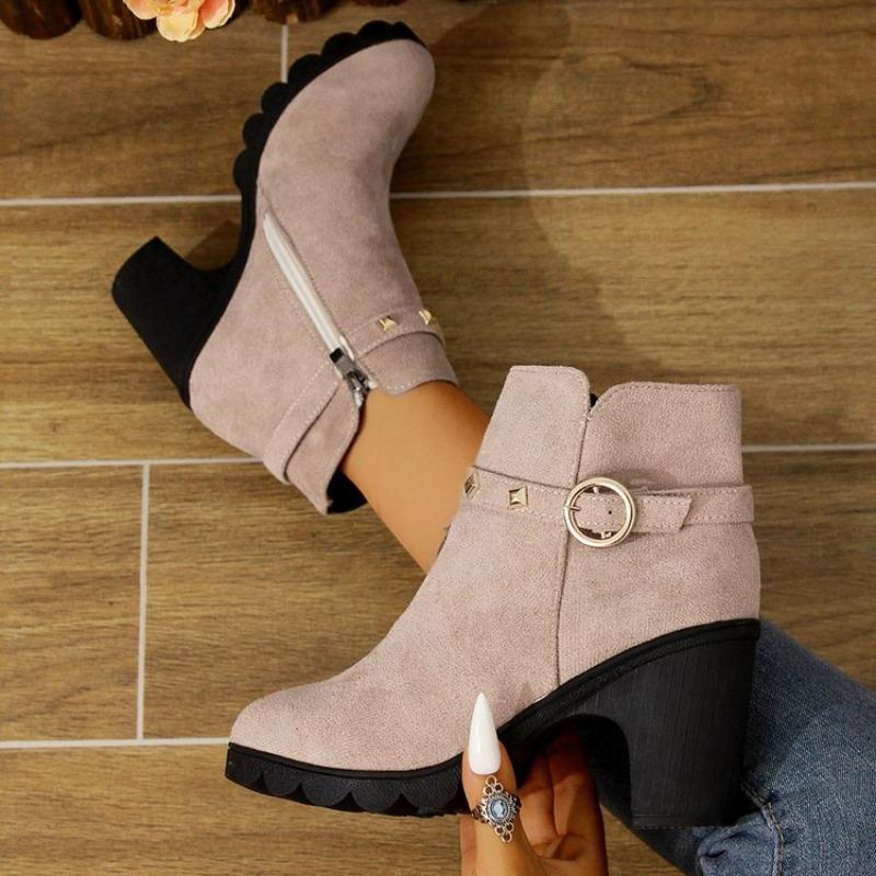 Fashion Women Boots Spring Winter High Quality Lace-up European Shoes for Women 2025 New Fashion Designer Luxury High Heels Boots Ladies