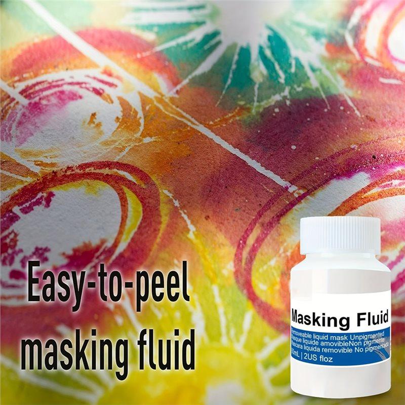 B-Est Easy Peel Liquid Latex Masking Fluid For Ink - Watercolor - Gouache Painting & Illustration Fine Arts & Crafts Supplies
