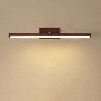 Modern Minimalist LED Vanity Light - Nordic Solid Wood Design for Bathroom