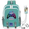 Digital Printing Gamepad Pattern Backpack Cartoon Elementary School Bag Large Capacity Usb Backpack