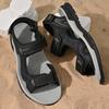 Vintage Style Mens Sandals Genuine Leather Sandals Men Outdoor Summer Casual Flats Lightweight Fashion Men Sneakers Beach Shoes
