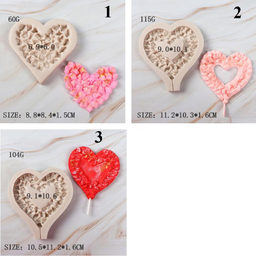

1 шт. Форма для торта Diamond Love Lollipop Силиконовая форма для помадки и шоколада 2