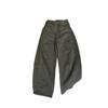 Army Green Washed Cotton Tooling Pants Men's and Women's Summer Thin Scimitar Jeans American Wide-leg Trousers