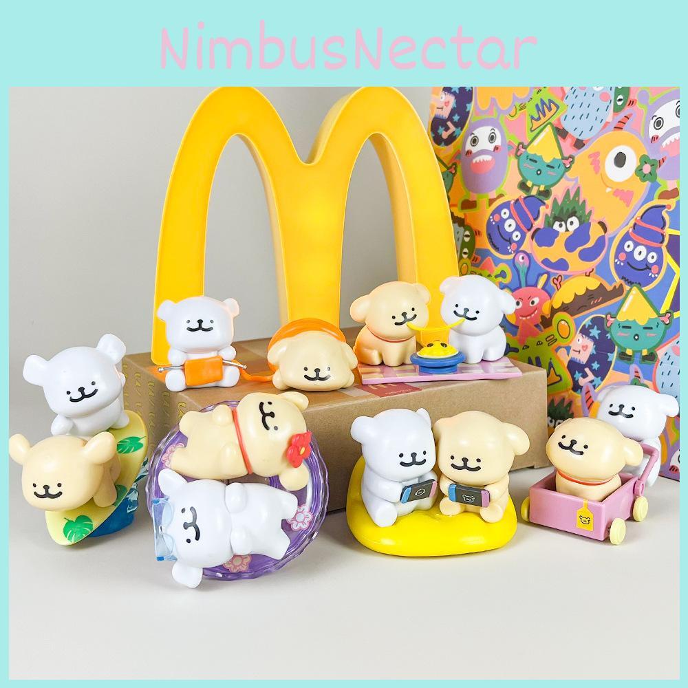 Maltese Pvc Anime Model Set With 6 Pieces For Desk Display And Collectors