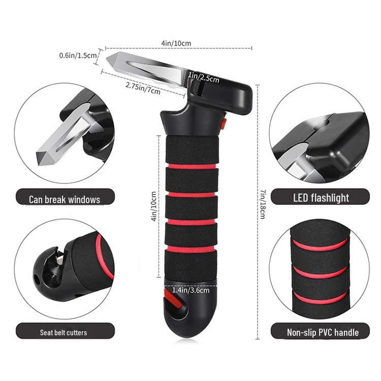 Multifunktionaler Auto-Nothammer mit Armlehne