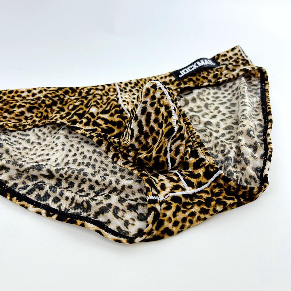 Briefs JOCKMAIL Leopard Print Sexy Low Rise Men's Underwear