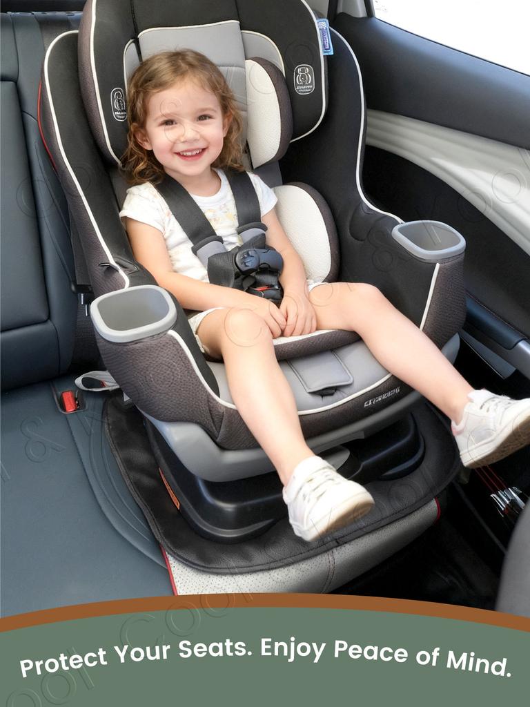 Car Seat Protector Pad, Waterproof & Anti-Scratch Cover For Child Safety Seats - Full Coverage Protection