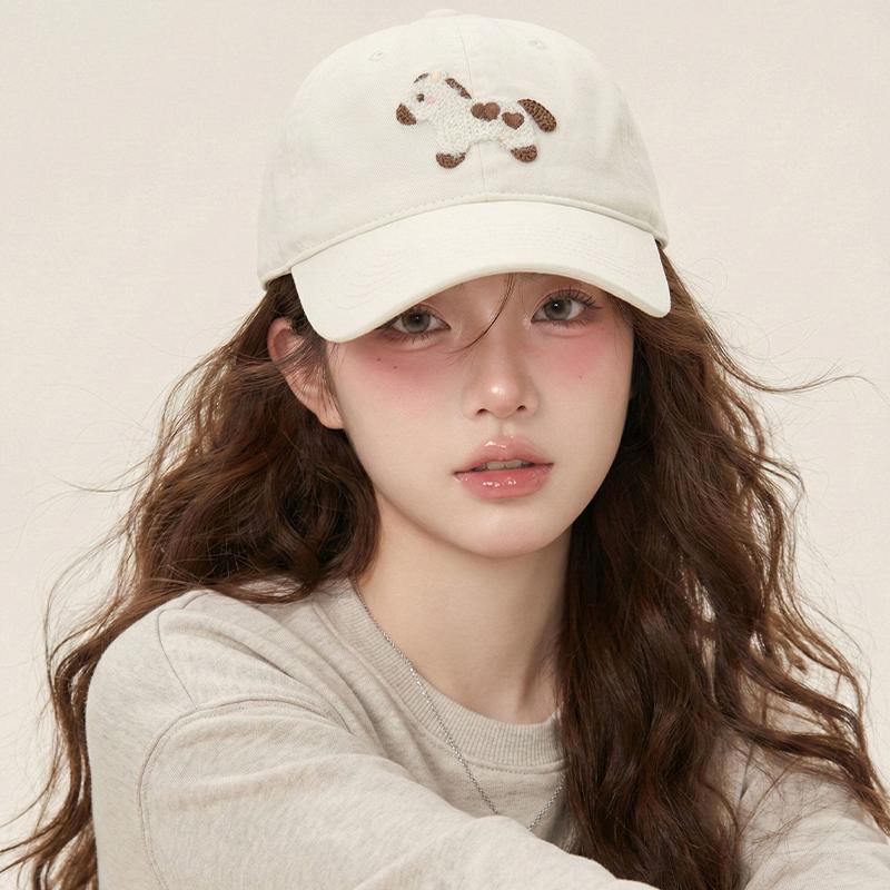 Korean Cute Pony Embroidered Baseball Cap Fashion Versatile Baseball Cap For Women Men