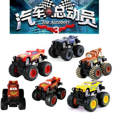 Pixar Cars Mater Lightning McQueen Jackson Storm Big Wheel Offroad Vehicle Pullback Force Birthday Presents