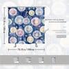 1pc Dandelion Starry Night Shower Curtain Pastel Watercolor Style Whimsical Bath Decor 12 Hooks 70*70 Inches