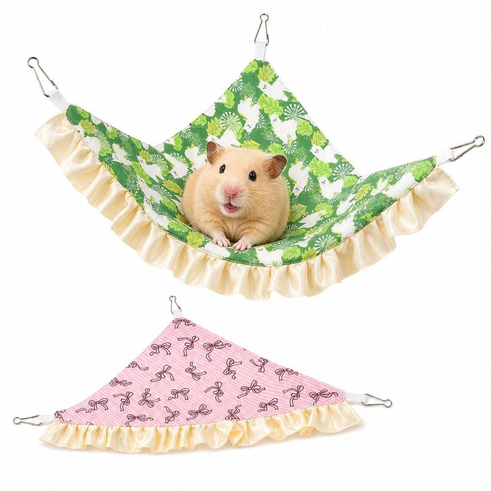 Metal Small Pet Hammock Compact Corner Bed Breathable Guinea Pig  For Squirrel