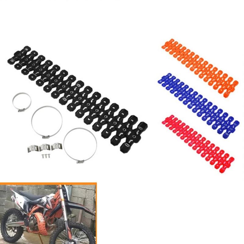 Silikon-Hitzeschild Einfache Montage Kein Werkzeug Erforderlich Silikonschutz Einfache Montage für Motorrad-Auspuff