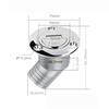 Stainless Steel Keyless Cap 38mm Boat Fuel Cap Solid Gas Filler Neck  Yacht Fuel System Refit
