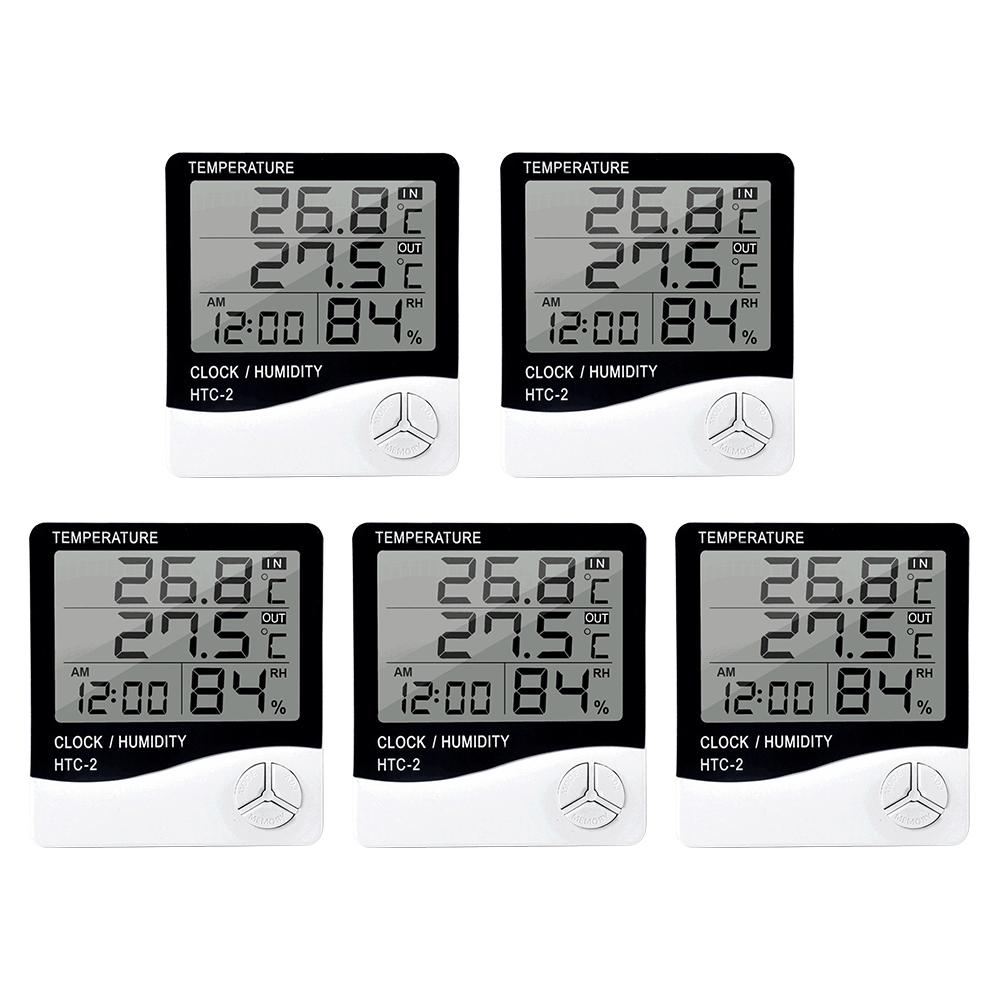 

5/10Pcs Humidity Meter Portable Weather Station Temperature and Humidity Monitor Digital Thermometer Hygrometer for Home Office