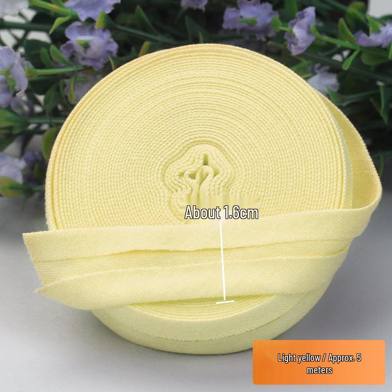 Elastic Cotton Knit Piping Tape for Baby Clothes and No-Iron Decoration