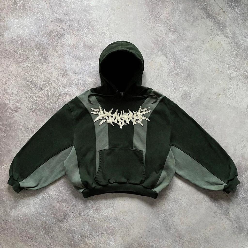 Y2K European and American 3D digital printing men's and women's sweaters American street loose hoodies batch casual versatile