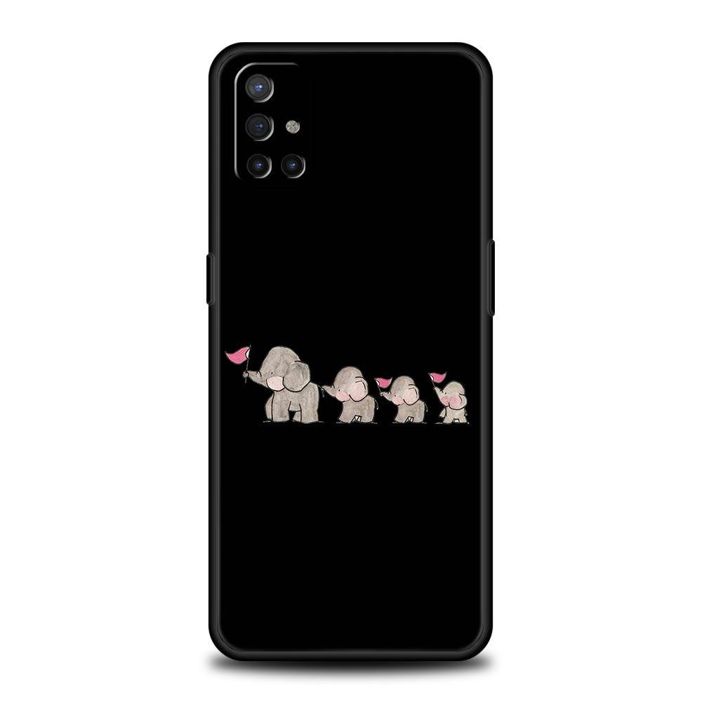 Couple Style Cartoon Phone Case For OnePlus 12 11 10 9 8 7 7T Pro 12R 10R 9RT 9R 8T Nord N100 N200 N10 2T CE 2 5G Black Cover