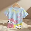 Fashion SpongeBob Kids Cartoon Anime Boys Girls Summer Fashion Casual Men's Women's Tshirts Children Adult Parent Child T Shirts