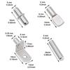 104Pcs Shelf Pins Kit 4 Styles Nickel Plated Shelf Support Pegs Bookshelf Pegs for Cabinet Bracket for Kitchen Furniture Closet