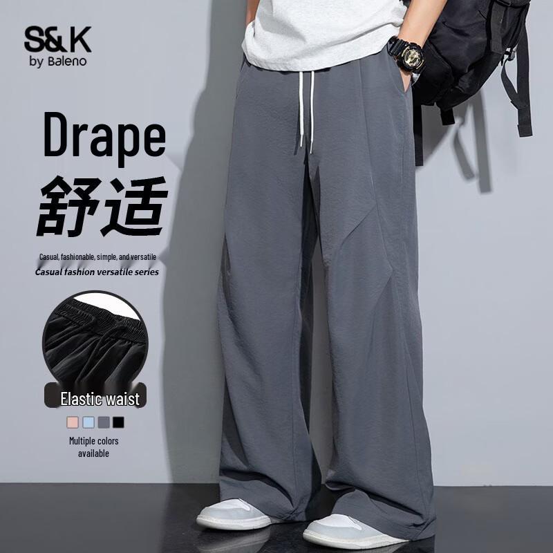 Baleno S&K Men's Loose Straight Cargo Pants