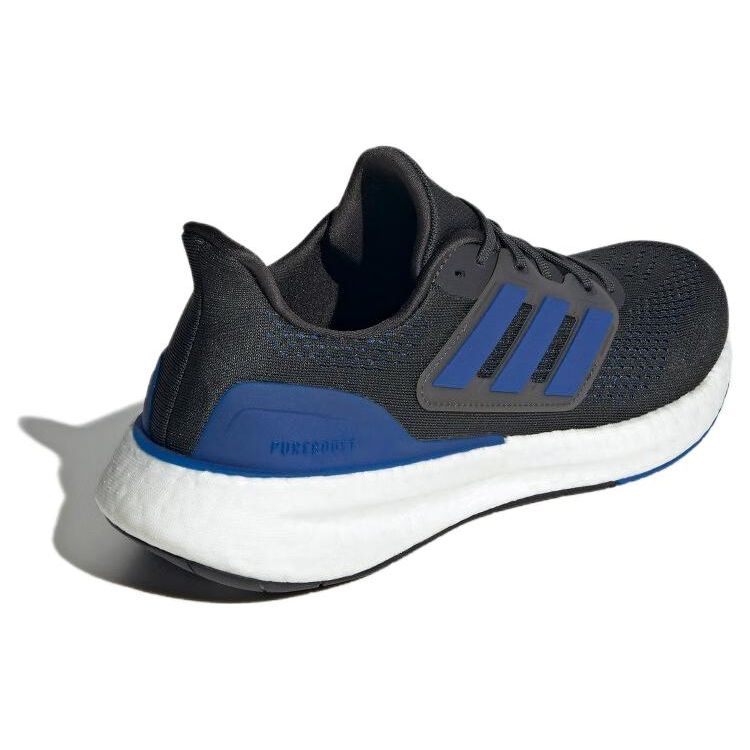 Adidas Pureboost 23 Comfortable Training Running Shoes Men Sneakers Black Blue IF2367