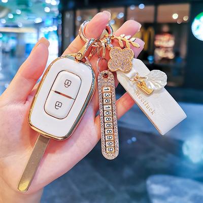 New TPU Car Remote Key Case Cover Protect Shell Bag For Renault Duster Dokker Logan Stepway Clio5 SS2 Renault TWingo Accessories