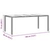 Garden Dining Set 7 pcs Grey Poly Rattan
