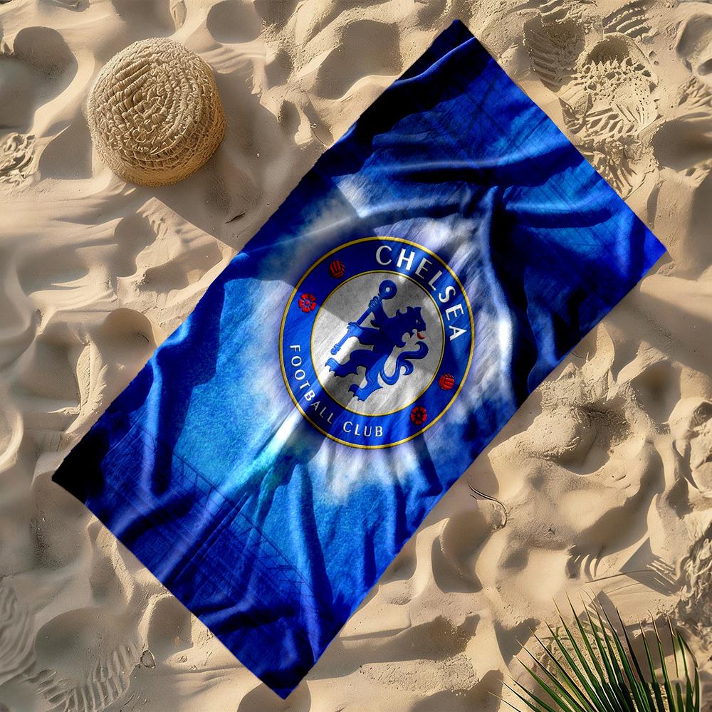 Chelsea Fc Football Player Beach Towel Super Soft Absorbent Comfortable Lightweight Suitable for Swimming, Gym, Camping, Yoga Vacation