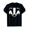 Divertente T-shirt Grafica con Faccia di Tasso da Uomo, T-shirt Casual Girocollo per Tutte le Stagioni