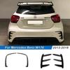 Hatchback Heckstoßstangenlippe Spoiler Seitliche Canards Splitter Karosserie-Kits Glänzend Schwarz Für Mercedes Benz A-Klasse W176 A45 AMG 2013-2018