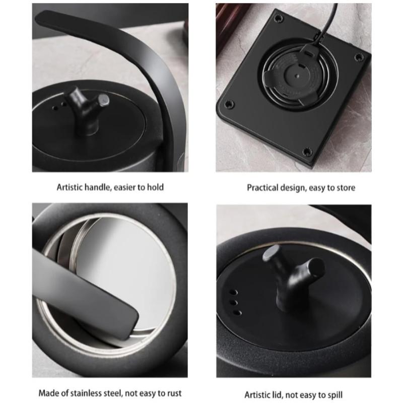 1.0L Large Capacity 304 Stainless Steel Water Boiler Household Ultra Boiling Hot Water Teapot Smart Electric Kettle