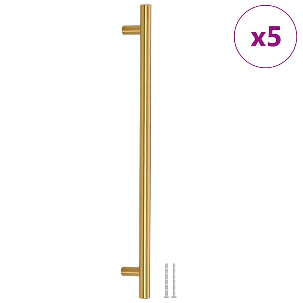 Furniture Handles 5 Pcs Golden 320 Mm Stainless Steel
