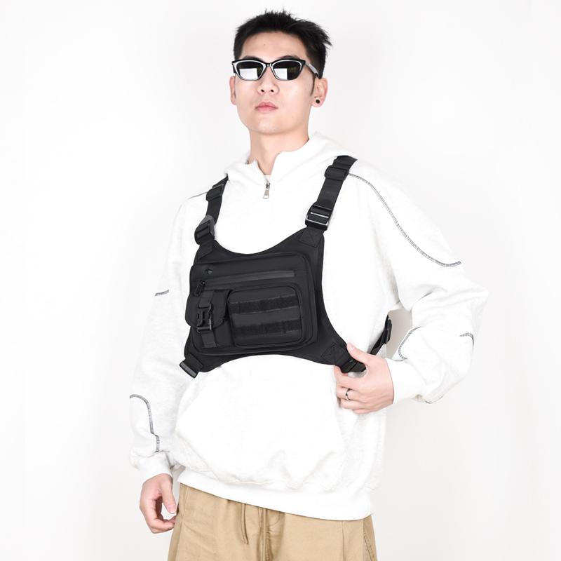 Taktische Frontbrusttasche für Herren – Sichere Diebstahlschutz-Westentasche, ideal für Radfahren, Laufen & Pendeln