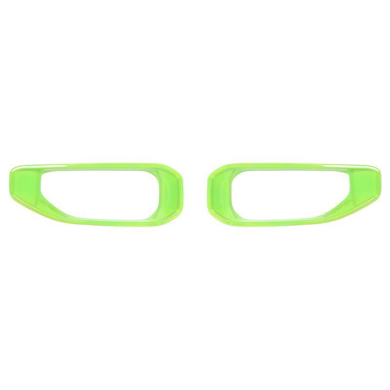 JeCar Car Front Bumper Fog Light Cover Lamp Hoods Decoration For Jeep Wrangler JL JT Gladiator 2018 Up Car Exterior Accessories