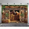 West Texas cowboy horse barn decoration background cloth, party decoration background photo props