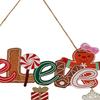 Christmas Wood Hanging Sign ,Xmas Welcome Door Decor Atmosphere Decoration for Wall
