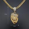 Edelstahl Löwenkopf Anhänger Iced Out Bling Krone Gold Tier Löwe Halskette Für Männer/Frauen Hip Hop Schmuck Dropship