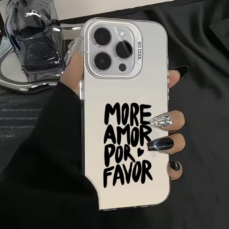 Per iPhone 16 15 14 Pro Max 13 12 11 Pro Massimalista Più Amore Per Favore Cover per Telefono Per iPhone XS Max X XR 7 8 Plus SE2 Custodia