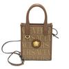 VERSACE Medusa Bag Shoulder Bag 2WAY Hand Bag Leather/Canvas Brown