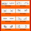 Spooky Halloween Party Supplies Makeup Eye Temporary Tattoos, Waterproof Spider Web Bat Eyeliner Scary Face Decals Shadow Tattoo Sticker for