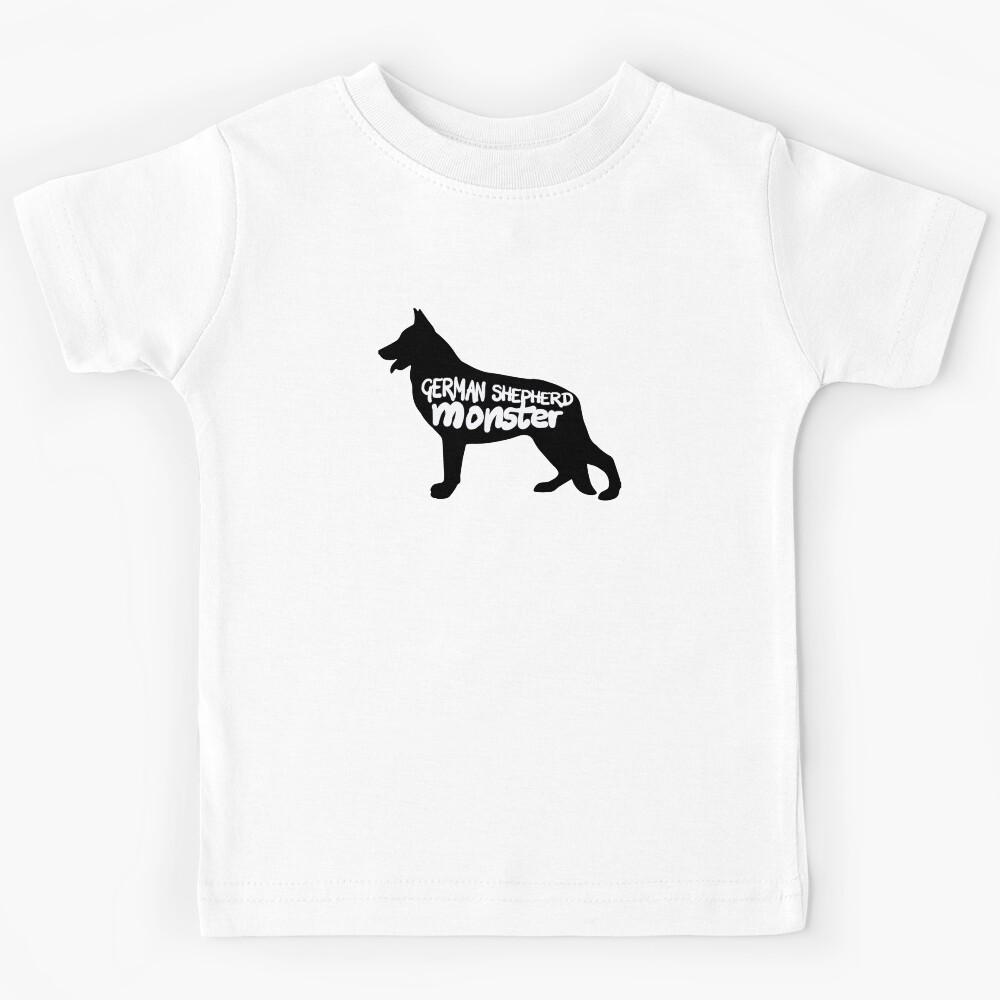 German Shepherd monster doggie.  Kids T-Shirt 150