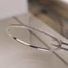 Quality Pure 925 Silver Jewelry For Women Gold Bangle Move Diamond Bangle Wedding Jewelry Around Rivet 6cm Bangle