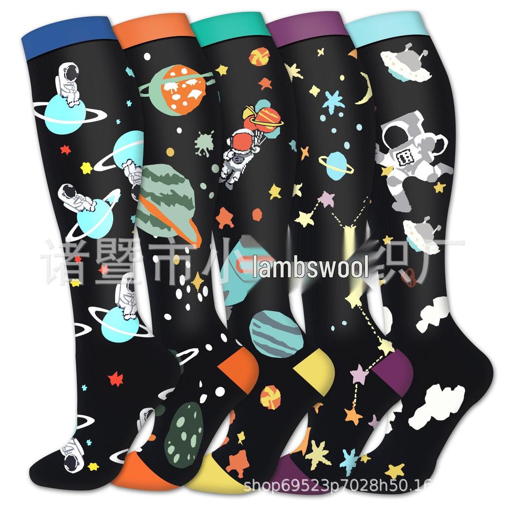 Unisex Long Compression Socks for Cycling, Running, and Marathon