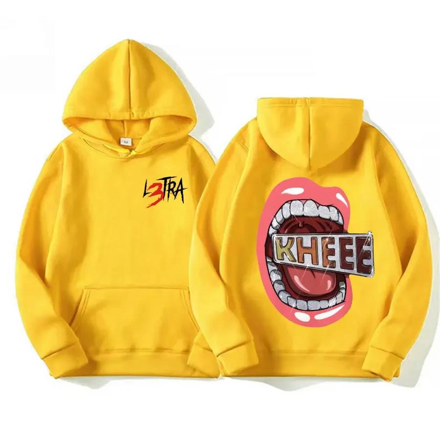 Singer Luar La L Álbum De Música L3TRA Sudaderas Con Capucha Estampadas Hombres Mujeres Alta Calidad Moda Retro Sudadera Con Cap