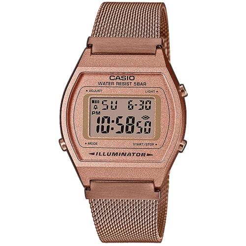 

Casio Vintage Series Digital Watch B640WMR-5A Unisex Rose Gold Mesh Metal Band Overseas Model