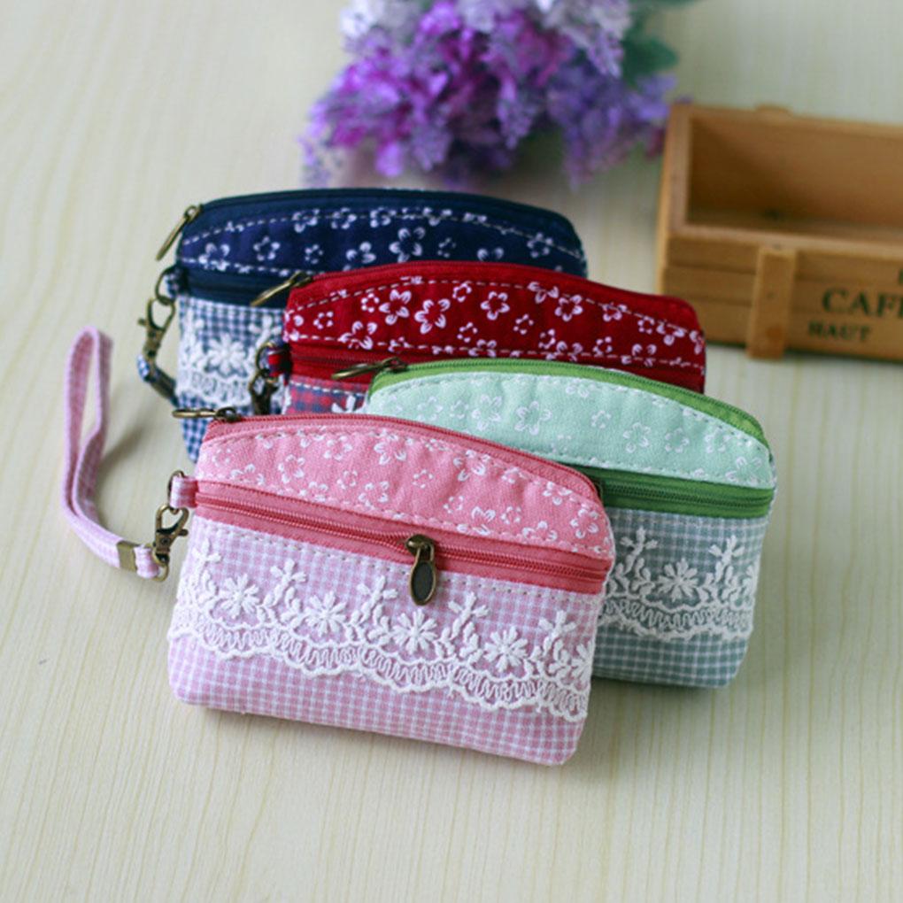 Rural Fabric Lightweight, Durable Canvas Pattern Small Bag To Small Rural Style Wallet Women's Rural Pattern Wallet