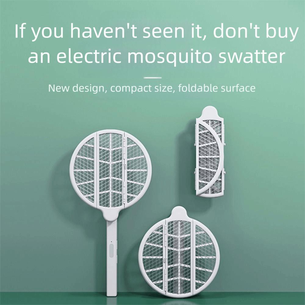 Foldable Design Electric Mosquito Swatter Electric Swatter 2 IN 1 Mosquito Lamp  Travel Use